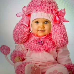 Adorable soft baby poodle costume Sz L 12 18 mo